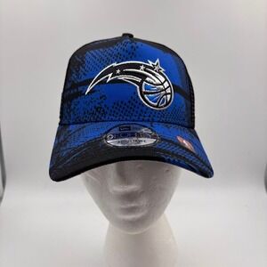 New Era‎ Orlando Magic NBA 9FORTY Adjustable Trucker Hat Blue Black Graphic